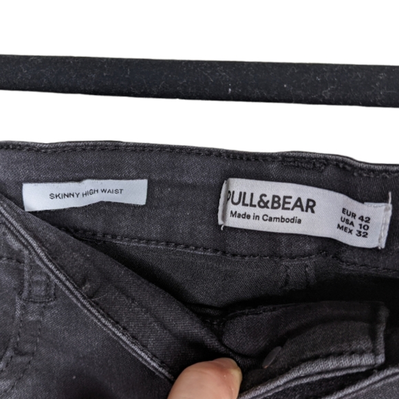 Pull & Bear Skinny High Waist Jeans Size 10 🖤 - Picture 3 of 8